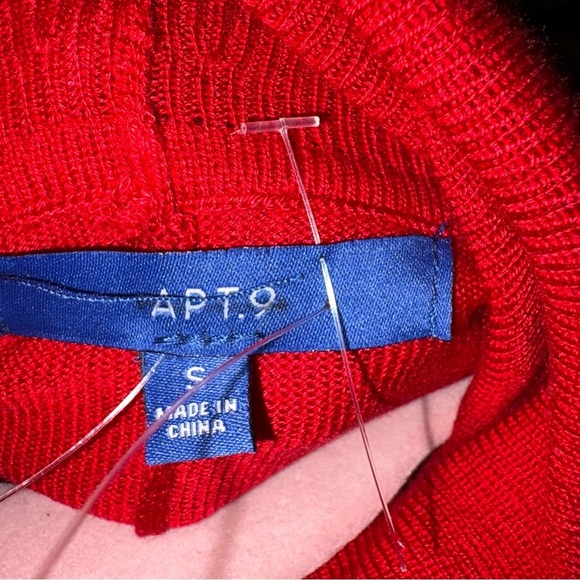 Chic Red Turtleneck Sweater by APT.9 - Picture 2 of 5